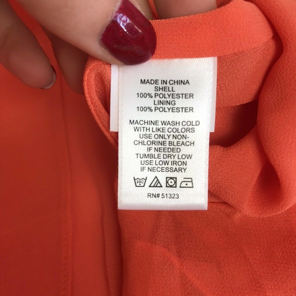 NWT 1. State Orange Slit Shoulder Top - Picture 7 of 10
